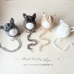 ヘビ帽子&ぬいぐるみ 巳年 ニューボーンフォト撮影衣装 へびボンネット