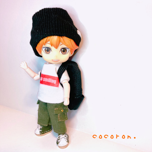 ミニチュアリュック】 ②迷彩 ドール用バッグ ねんどろいどどーる