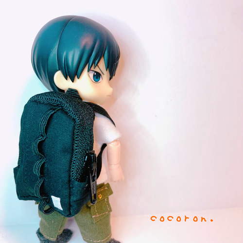 ミニチュアリュック】 ②迷彩 ドール用バッグ ねんどろいどどーる