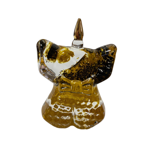 素敵なクリスタルのお雛様 初節句 瑠璃（立雛）日本製 ガラス 置物