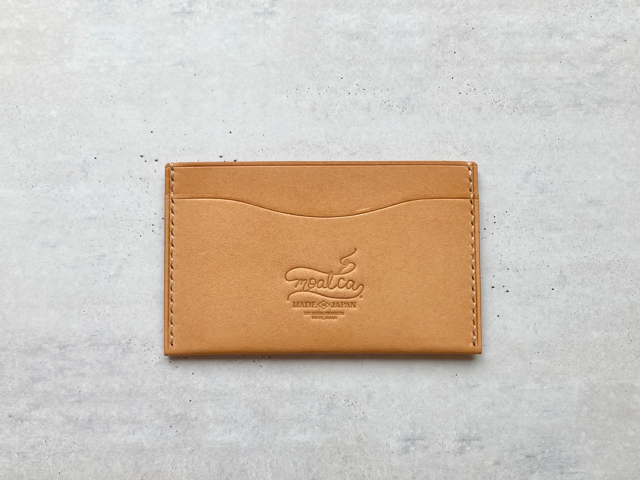 手縫いのレザーカードケース / イタリアンレザー / オリジナルBOX付