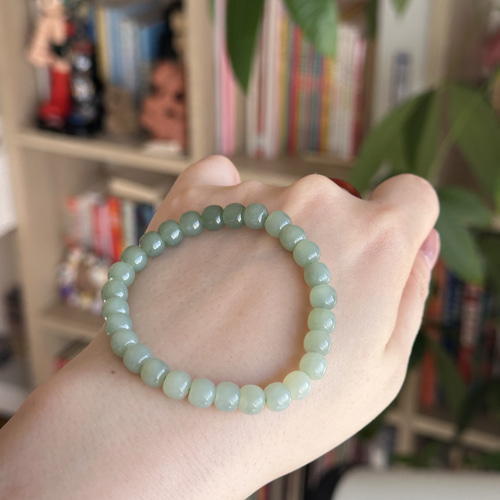 晴水グラデーション和田玉ブレスレット ブレスレット 元気な草 通販