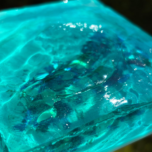 【レジンアート】波紋アート／さざなみクリスタル／B4パネル／オーシャンアート レジンアート】波紋アート／さざなみクリスタル／B4パネル／オーシャン