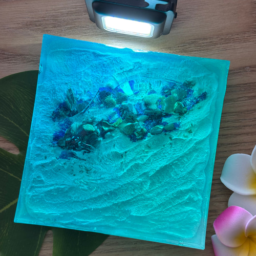 【KazuYuki様】レジン　海アート　砂紋　波紋　B5　ライト付　No.922 楽天市場】Leaf Edgez Ocean Resin art（オーシャンレジンアート