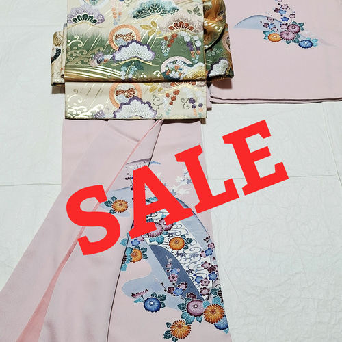 5,000円引き！ワンタッチ着物 くらわん着物 正絹付け下げ訪問着