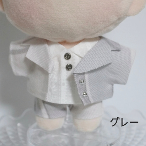10cmぬい服 チェックジャケット（セットアップ選択可