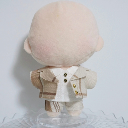 10cmぬい服 チェックジャケット（セットアップ選択可