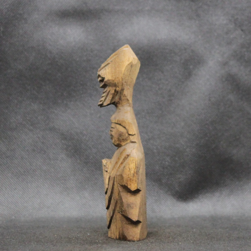 龍頭観音菩薩(14cm rz6221)仏像 円空仏 摸刻 木彫 彫刻 円空工房