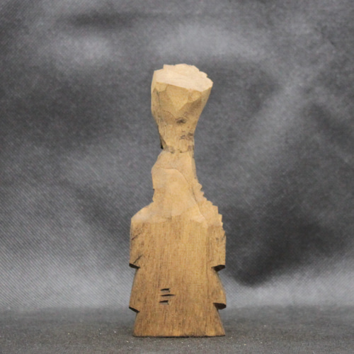 龍頭観音菩薩(14cm rz6221)仏像 円空仏 摸刻 木彫 彫刻 円空工房