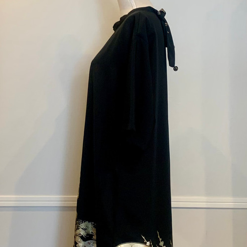 留袖リメイクワンピースAライン結婚式　発表会　パーティー 楽天市場】【レンタル】留袖ドレス 11号 正絹 Aラインワンピース