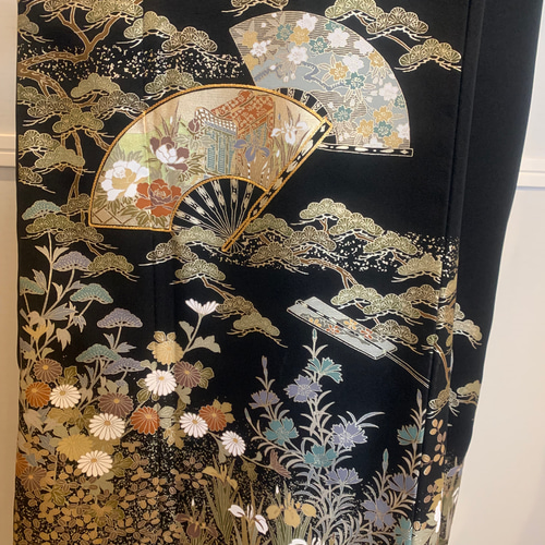 留袖リメイクワンピースAライン結婚式　発表会　パーティー 楽天市場】【レンタル】留袖ドレス 11号 正絹 Aラインワンピース