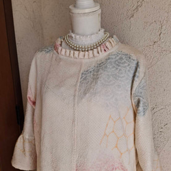 正絹 総絞りの着物をワンピースにリメイクです。 ワンピース jam