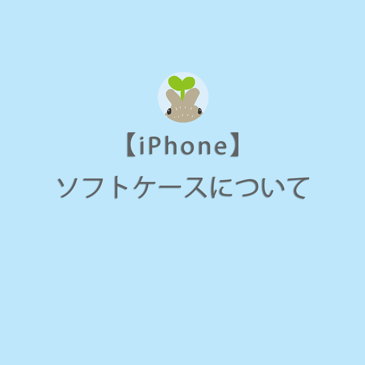 【iPhone】ソフトケースについて
