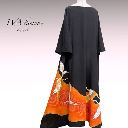 正絹 留袖ワンピース 着物ワンピース 黒留袖 衣装 フォーマル