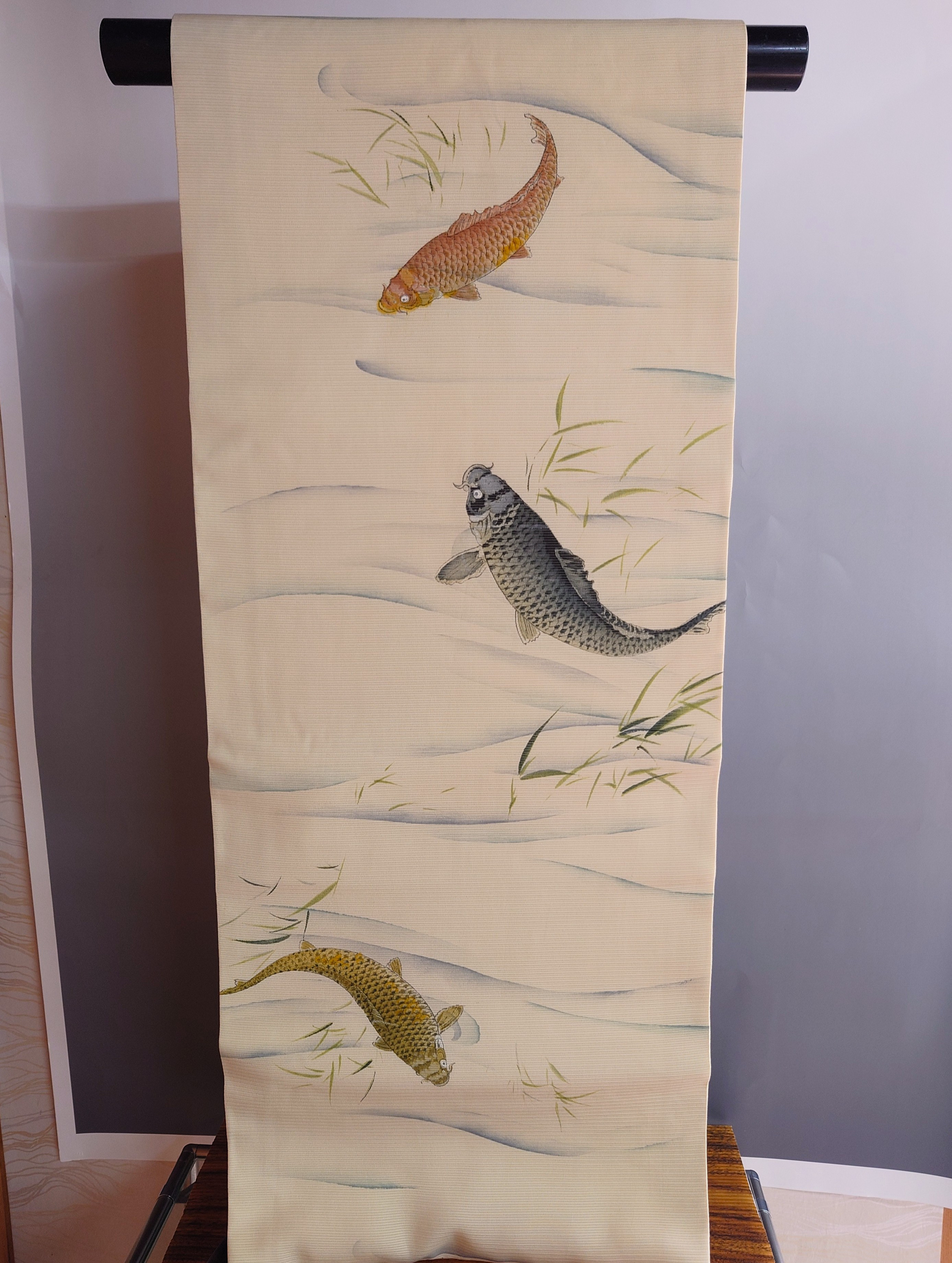 アンティーク帯金魚絽帯名古屋帯アンティーク着物着用可能