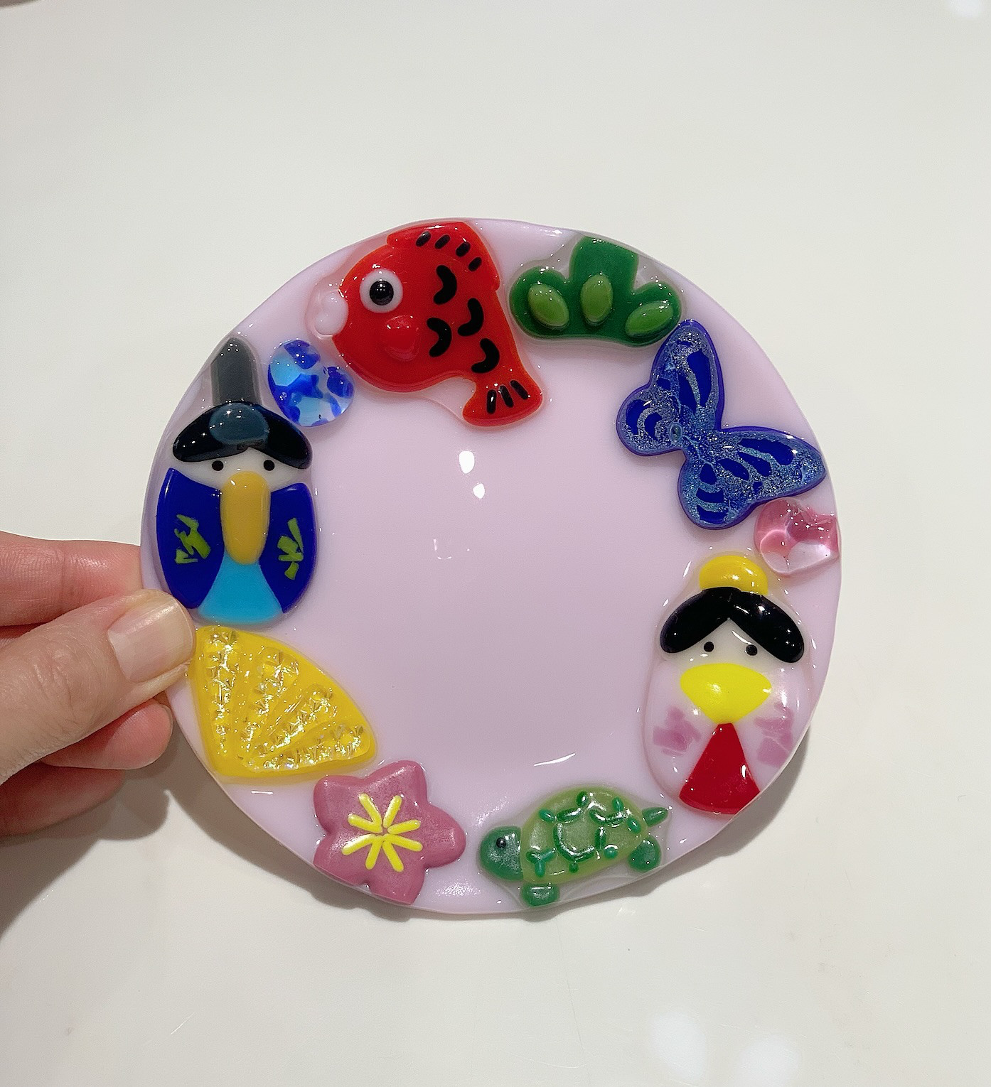 吊るし雛風のお皿（小さい版　浅め）