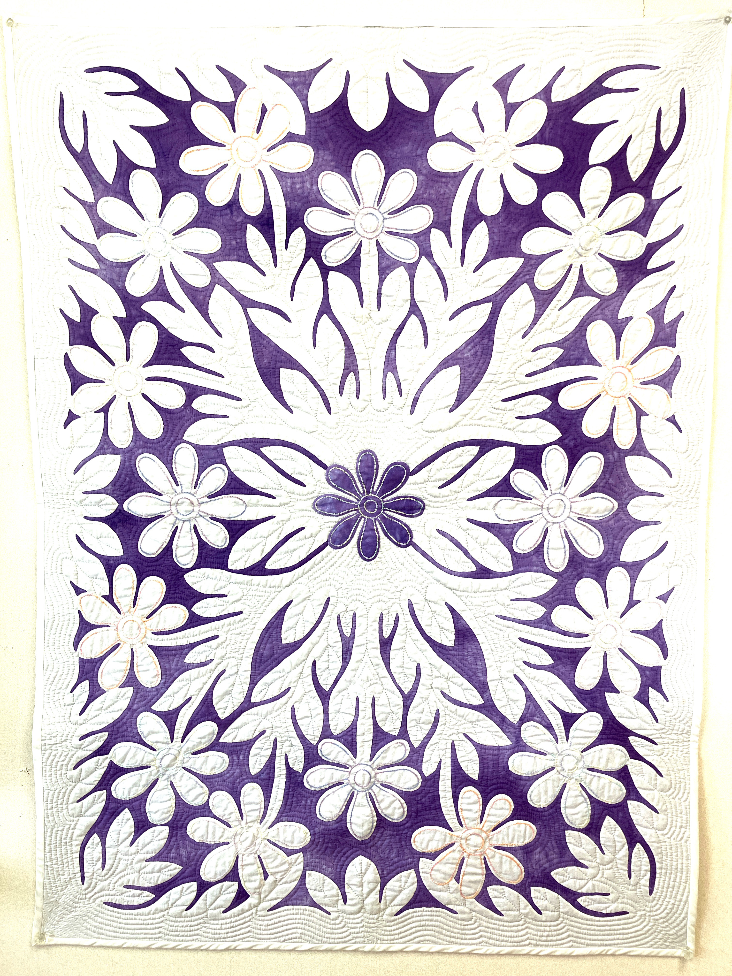 夕暮れに揺れるティアレの花々タペストリー