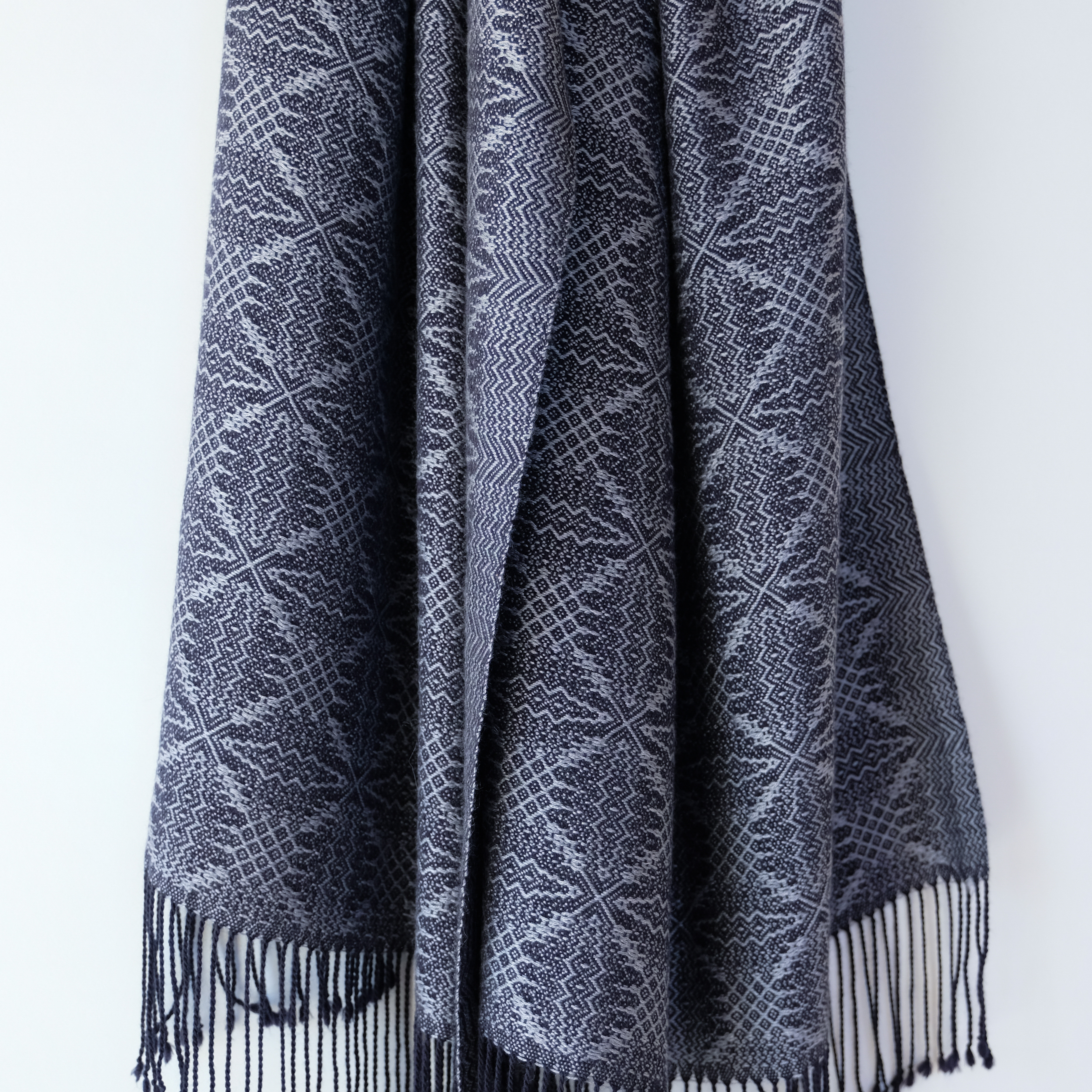 手織りカシミヤシルクストール【柊華＊05】