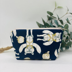 ダルメシアン柄モカ☆ポケットティッシュケースポーチ♪ ポーチ