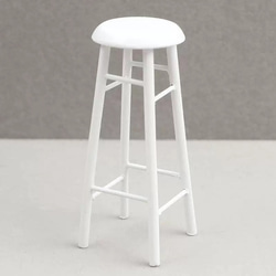 ドールハウス 木製 1/12 ミニチュア カウンターチェア 高さ 椅子