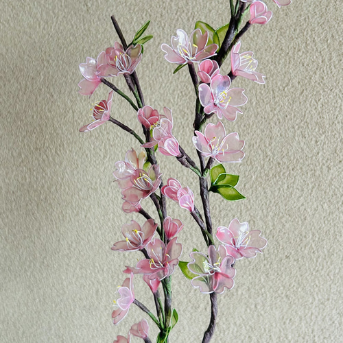 春咲き桜の花 アメリカンフラワー ディップフラワー アートフラワー