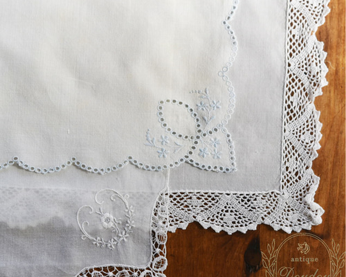 ヴィンテージ ハンカチ3枚セット【sa432】 その他雑貨 doudou-antique