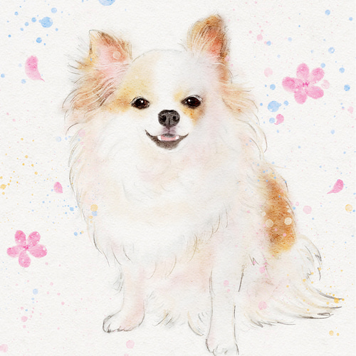 ぱんだるま様オーダー似顔絵「うちの犬」 楽天市場】ペット 似顔絵 Mサイズ 4匹まで可 似顔絵 にがおえ+