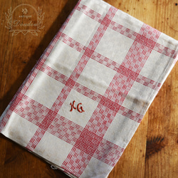 フランス　ヴィンテージ　リネン　トーション【sa435】 フランス ヴィンテージ リネン トーション【sa435】 テーブルクロス