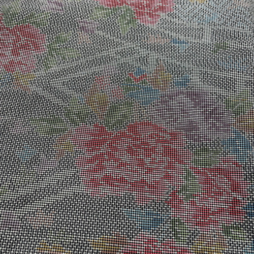 大島紬 着物リメイク 作務衣 華牡丹 現品のみ 和のお洒落上衣 着物