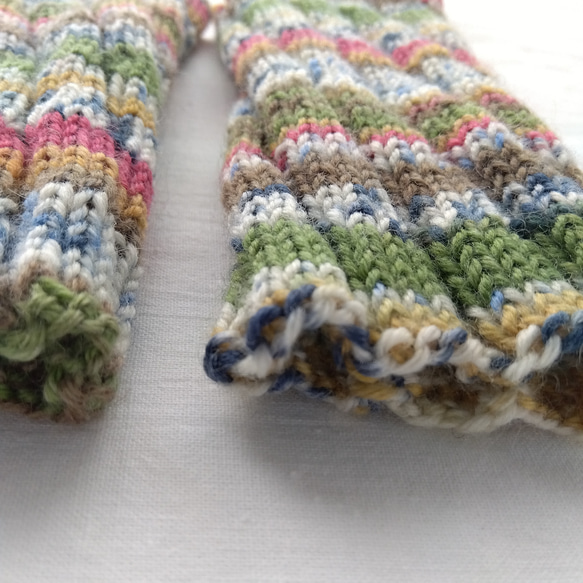 リストウォーマー☆ロリポップ色＊洗濯機OK！ 3枚目の画像