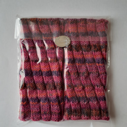 リストウォーマー☆ロリポップ色＊洗濯機OK！ 5枚目の画像