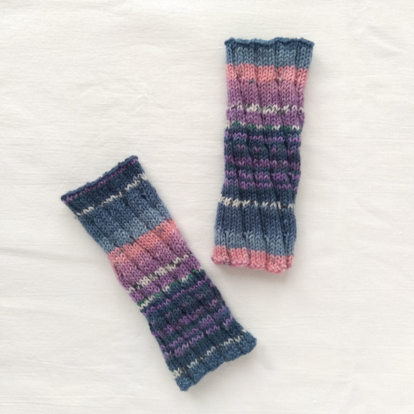 リストウォーマー☆ベリースムージー色＊洗濯機OK！ 2枚目の画像