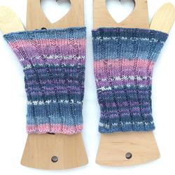 リストウォーマー☆ベリースムージー色＊洗濯機OK！ 4枚目の画像