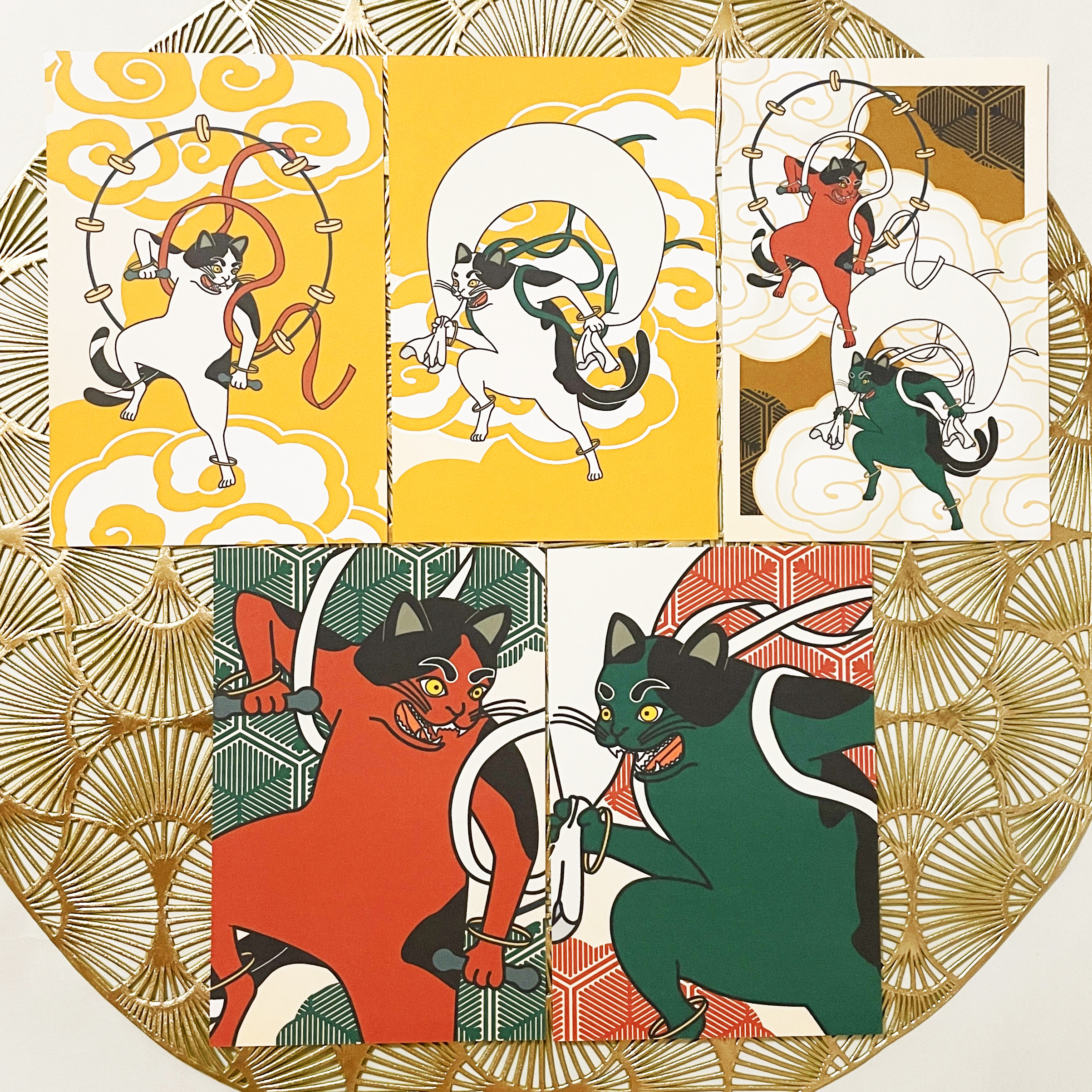 アート作品_猫は後追い自殺をする アート作品_猫は後追い自殺をする ねこがいっぱい ねこアート｜青