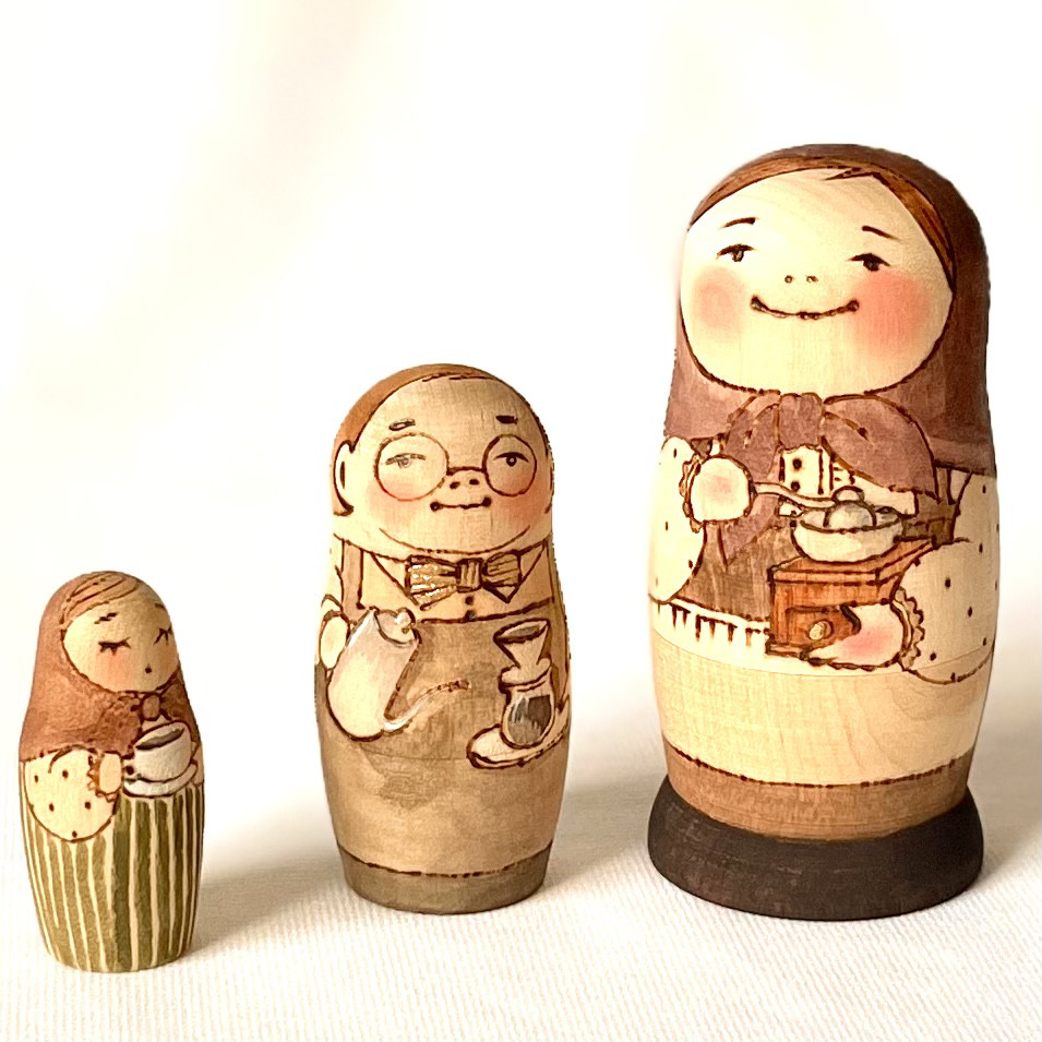 【coffee】マトリョーシカ3個組