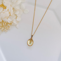 白蝶貝のトップ 18金 白蝶貝 クロス ペンダントトップ - crystal-verry*