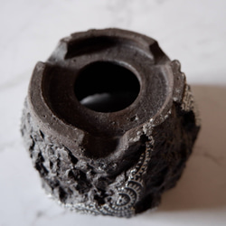 3.5号蛸唐草黒鉢887　和柄　塊根植物　多肉植物　盆栽　植木鉢　作家鉢　沖縄 6枚目の画像