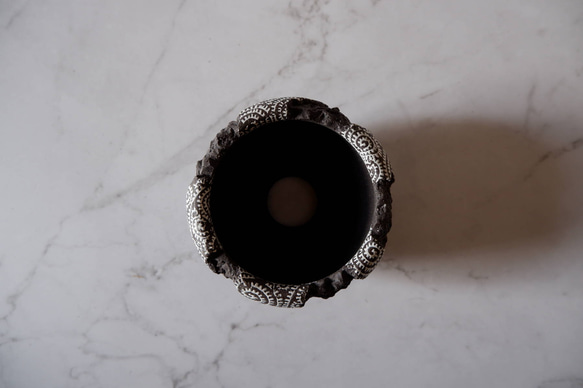 3.5号蛸唐草黒鉢887　和柄　塊根植物　多肉植物　盆栽　植木鉢　作家鉢　沖縄 5枚目の画像