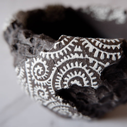 3.5号蛸唐草黒鉢887　和柄　塊根植物　多肉植物　盆栽　植木鉢　作家鉢　沖縄 2枚目の画像