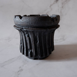 4号窯変黒鎬鉢890　塊根植物　多肉植物　盆栽　植木鉢　作家鉢　鉢皿　沖縄 3枚目の画像