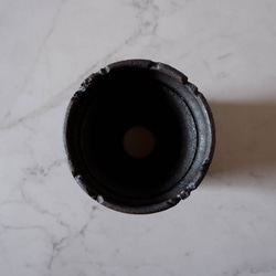 4号窯変黒鎬鉢890　塊根植物　多肉植物　盆栽　植木鉢　作家鉢　鉢皿　沖縄 5枚目の画像