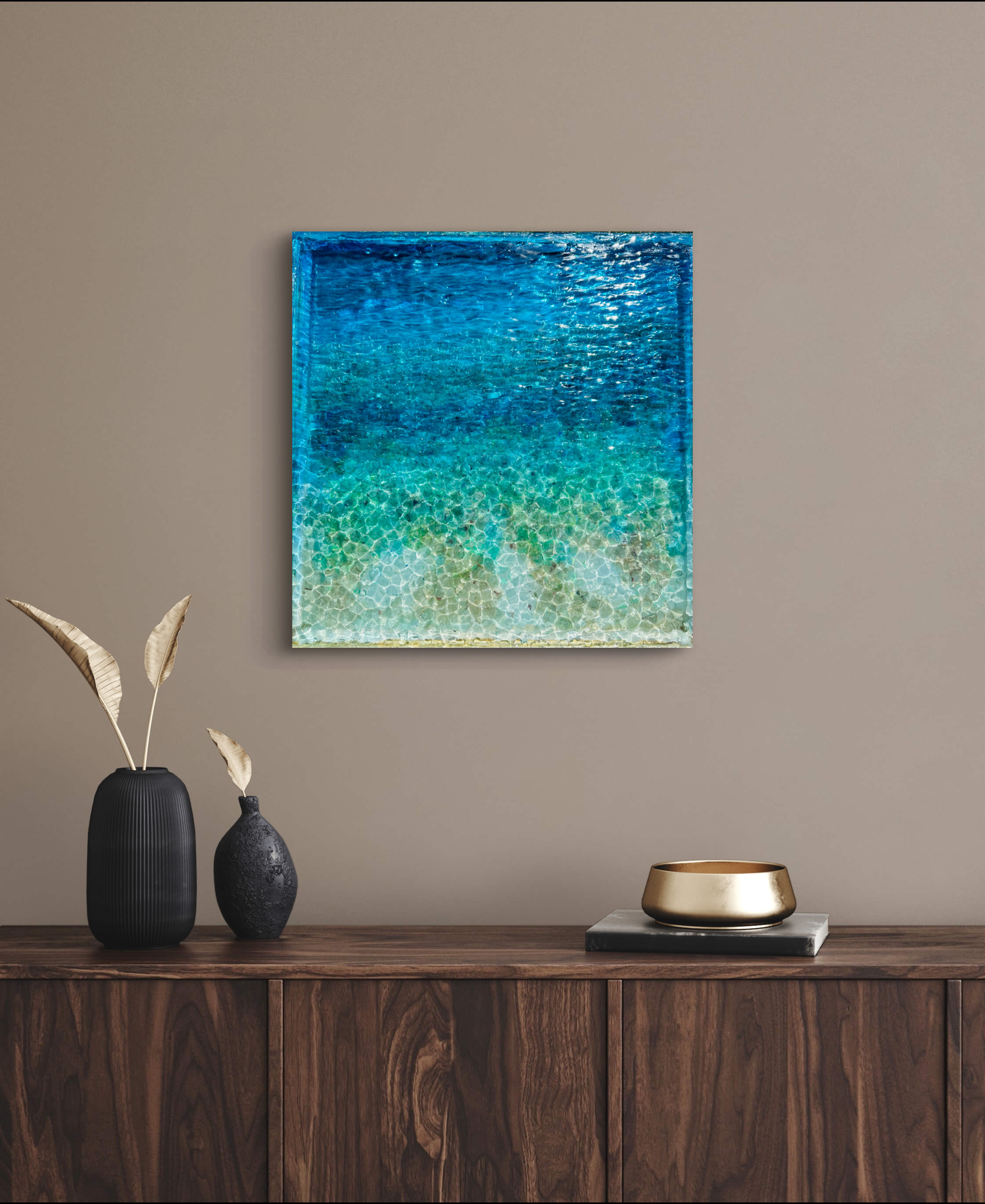 Yuji hamamura現画販売　 NO.10ー　鳥瞰〜choukan〜  FS8号　45×45cm