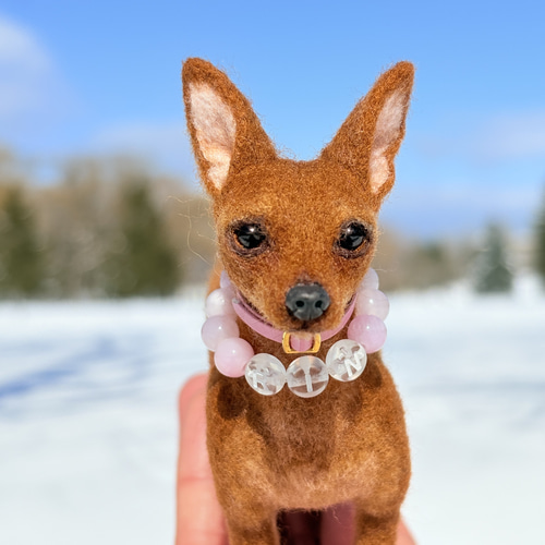 羊毛フェルト ミニチュアピンシャーインテリア