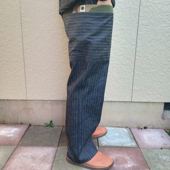 ジャガードデニムデカポケットパンツ（ウォバッシュ×迷彩） 2枚目の画像