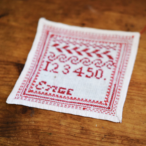 フランス アンティーク 刺繍サンプラー 【sa441】 その他インテリア