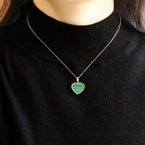 おまとめ品マラカイト　ハート　ペンダントトップ おまとめ品マラカイトハートペンダントトップ