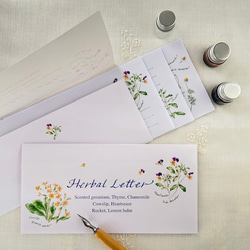 一筆箋　お好きな2袋セット〔No.1 ハーブ〕 2枚目の画像