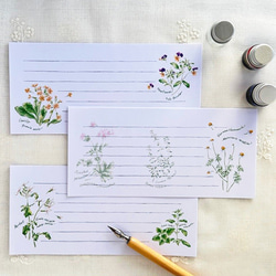 一筆箋　お好きな2袋セット〔No.1 ハーブ〕 3枚目の画像