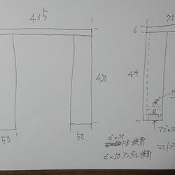 マットブラックでアイアンな極太鉄脚♪50×400×650mm Z型 2脚ver マットブラックでアイアンな極太鉄脚♪50×400×650mm Z型 2脚ver