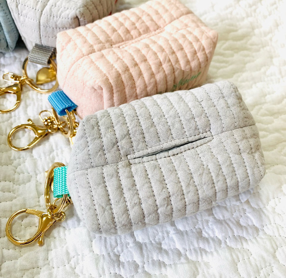 nubiが選べる エチケット袋ポーチ　H4W9D4.5お散歩　ロールタイプ用マナーポーチ　ヌビポーチ　大人可愛い 3枚目の画像